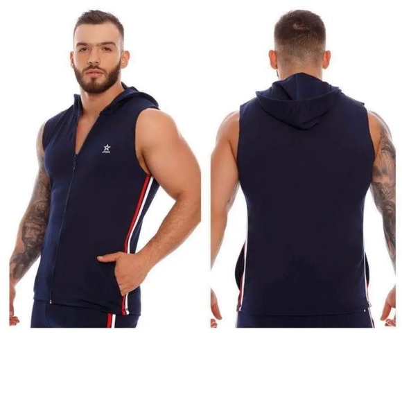 JOR 1310 PARIS HOODIE TANK COLOR BLUE XL - Picture 3 of 5